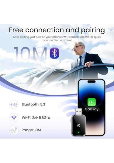 Skycıty Akıllı Araba Kutusu, Kablosuz Carplay, İphone İçin Uygun