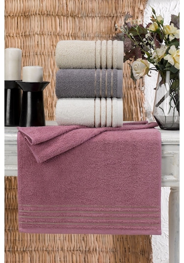 Casnack Diana Pastel Havlu Seti 4'lü 800 G 50 x 90 CM