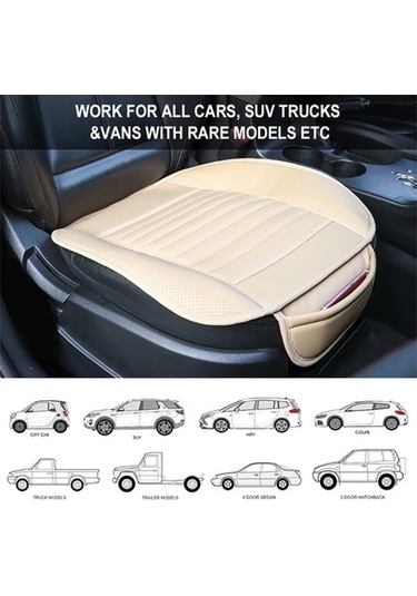 Novahub Konforlu Pu Deri Koltuk Minderi - Uzun Süreli Oturma & Sürüş İçin Hafif Ve Nefes Alabilir Tasarım