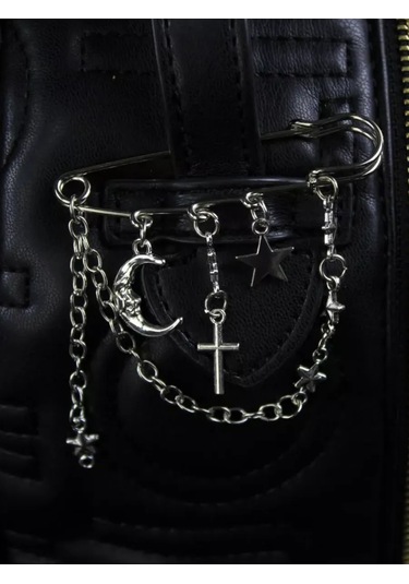 Slubov'u Büyük Dekoratif İğneli Broş Yıldız, Büyük Dekoratif İğneli Broş Ay 230061432 Gri