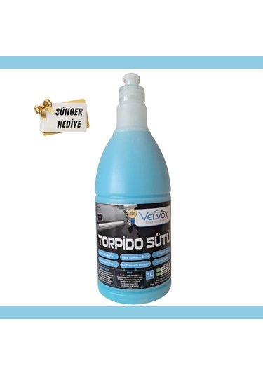 Velvox Torpido Bakım Sütü 1000 Ml Jel Formu + Sünger