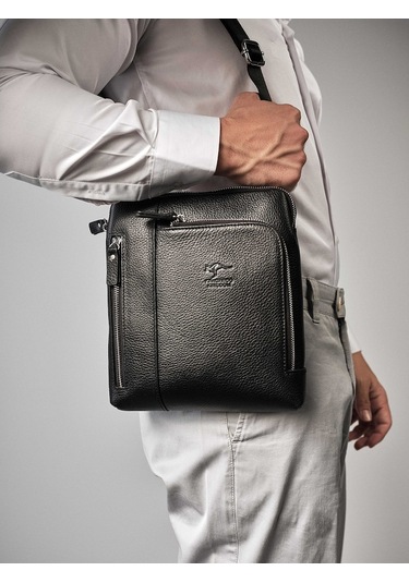 Erkek Postacı %100 Deri Tablet Telefon Çanta Kangaroo K. 5969S