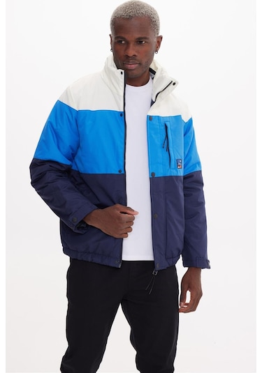 The Crow Madrid Lacivert-indigo-off White Dolgulu Mont Çok Renkli