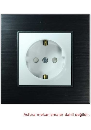 Asfir Schneider Asfora Serisi Alüminyum Onyx Tekli Çerçeve Alg301-71 Modeli