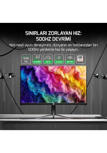 Gamepower Lucid S50 24.5 500hz 0.2ms Fast Va E Spor 10 Bit Cece5gmp0081