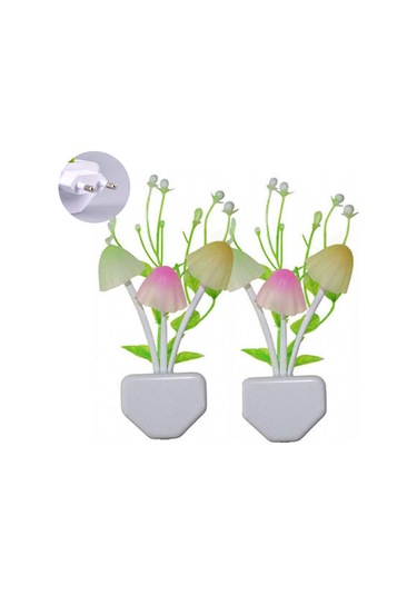 Ruicoo Renk Değiştiren Led Gece Lambası - Otomatik Açma/kapama, 0.6w Enerji Tasarruflu Dekoratif Işık Çok Renkli