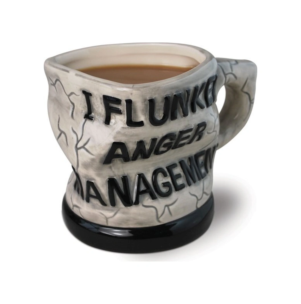 "öfke Yönetiminden Korkuyorum" Seramik Kupa - Eğlenceli Ve Sıra Dışı Tasarım, 350 Ml Kapasite, Kahve, Çay Ve Hediyeler İçin Mükemmel