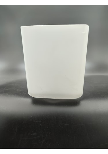 Kare Avize Camı.beyaz H:12.00cm-kenarlar:9.00cm,9.00cm E.14 Mat - Süt Beyaz