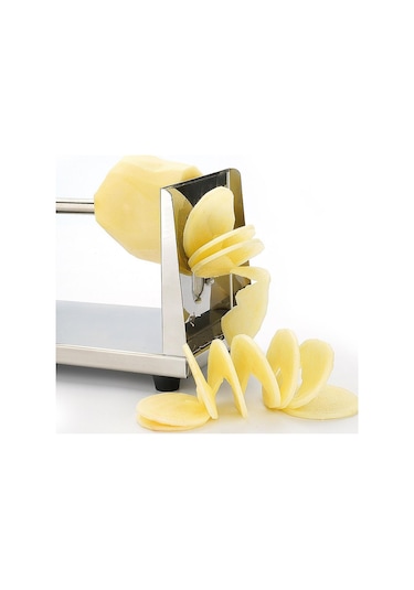 Homyl Spiral Patates Dilimleyici Havuç Sebze Doğrama Ev İçin Gümüş