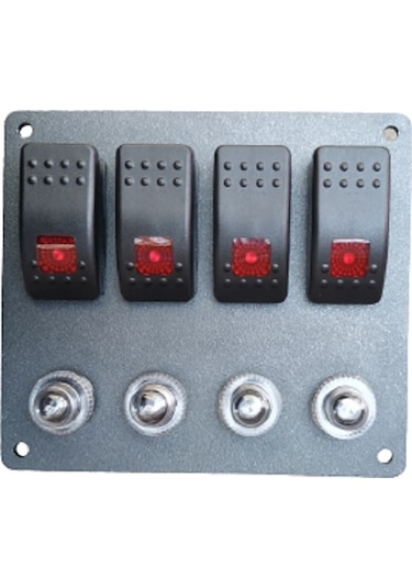 Tekne Ve Karavan Otomatik Sigorta Paneli. 4'Lü