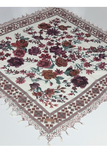 Eripek Sökme Boncuklu Tülbent 06357 Hardal-taş