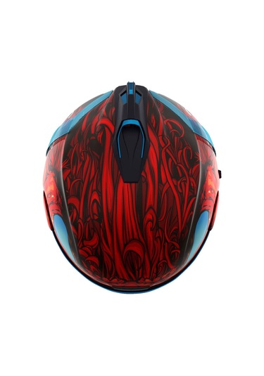 Icon Airform Manik Rr Mıps Kapalı Motosiklet Kaskı Siyah Kırmızı Mavi Siyah - Kırmızı