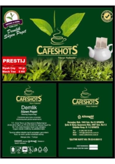 Cafeshots Prestij Demlik Poşet Çay 500 x 10 G