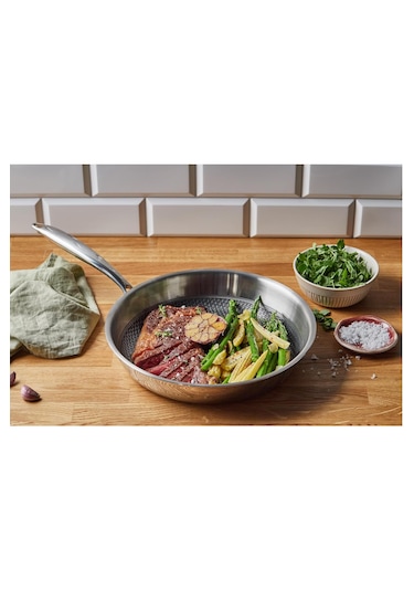 Emsan Pro Tri Ply 3'lü Çelik Tava Seti 20-24-28 Cm