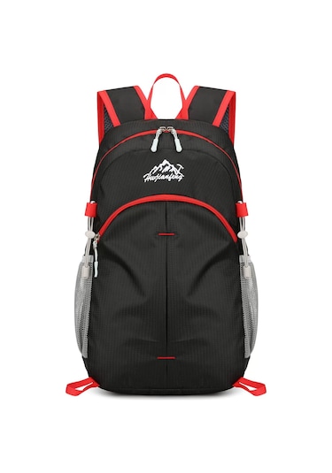 Maiyame Su Geçirmez Çıktı Çanta 20-30l: Hafif Nylon, Katlanabilir, Bisiklet & Dağcılık İçin, Çok Bölmeli, Dayanıklı Spor Sırt Çantası Siyah