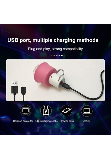 Tenfowee Rgbw Renkli Akıllı Sesli Kontrol Led Feneri, 4w 5v Usb Şarjlı, Mini Taşınabilir Işık, 6-8 Saat Süre, Portatif Ambiyans Lambası