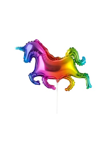 Super Prazdnik Einhorn Şeklinde 3 Adet Baloncuk, Çubuklu Balon 431057432 BEYAZ