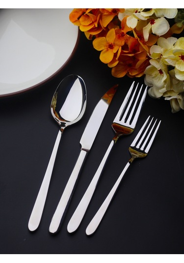 Vizyon 6 Kişilik 24 Parça Çatal Kaşık Bıçak Takımı Metal