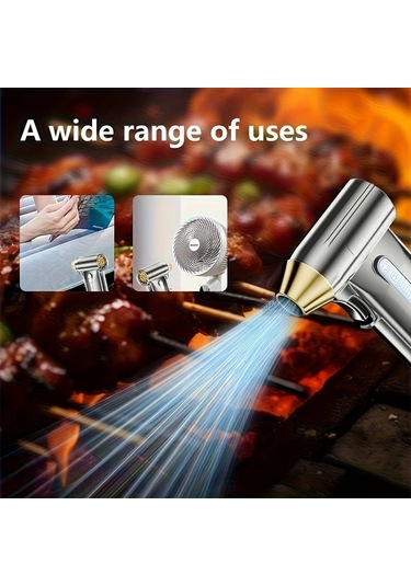 Fochsia Silvery High Speed Portatif Turbo Fan Yeniden Şarj Edilebilir Toz Temizleyici