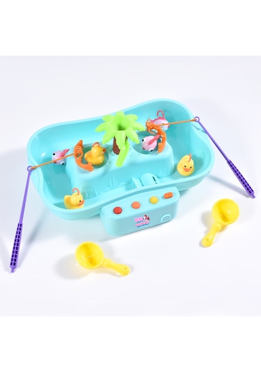 Ogi Mogi Toys Pilli Müzikli Hareketli Balık Tutma Oyunu