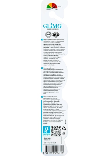 Glimo Glimo Smokers Beyazlatıcı Diş Fırçası Medium