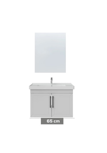 Creavit D20 65 Cm Lake Kapaklı Beyaz Banyo Dolabı Takımı