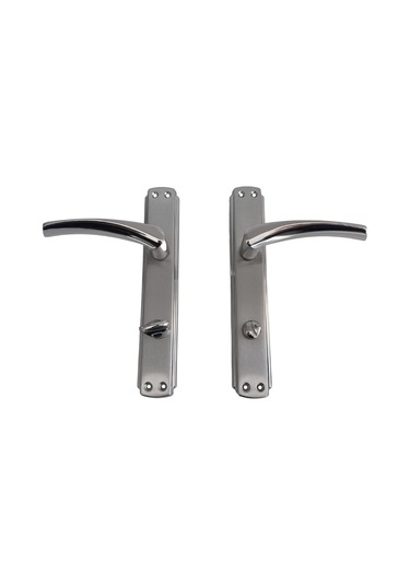 Serçe Bravo Krom İç Kapı Kolu Tuvalet Wc Ve Banyo Kapısı Kolu Aynalı Bir Kapılık Wc Sağ 1 Takım