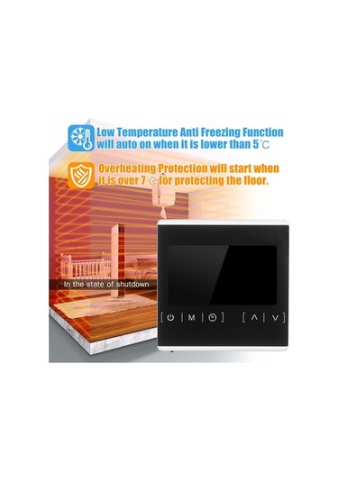 Ulzyvf Ev Tipi Akıllı Termostat - Sıcak Su & Isıtma Programlanabilir Dokunmatik Kontrol