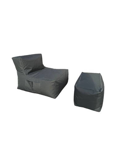 Xxl Sedir Armut Koltuk Ve Ayakucu Pufu Gri