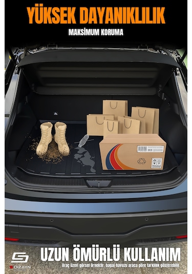 S-dizayn Hyundai İ20 3d Pro Havuzlu Paspas Ve Bagaj Havuzu Seti 2'li Set 2014-2020 A+ Kalite