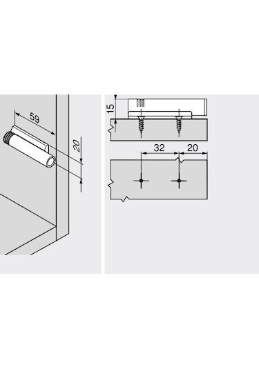 Blum Blumotion Tekli Düz Tip Adaptör