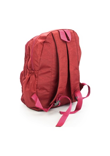 Suya Dayanıklı Krinkıl / Klinkır Kumaş Çok Gözlü Sırt Ve Okul Çantası Bordo 8813 Bordo