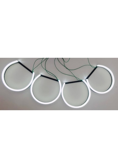 Bmw E39 Led Angel Halka Seti Beyaz Far İçi Halka Premium Görünüm