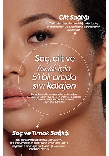 Zühre Ana 5 Tip Hidrolize Kolajen Peptit İçeren Collagen Şurubu 250 ML
