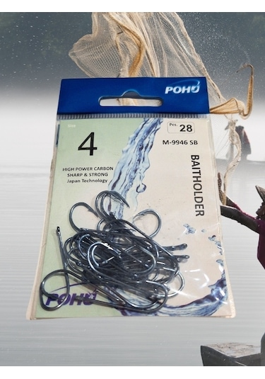 Pohu Pesca Uzun Pa.la Delikli Sap 4 Numara 21'li Paket M-9946 Sb Olta Iğnesi