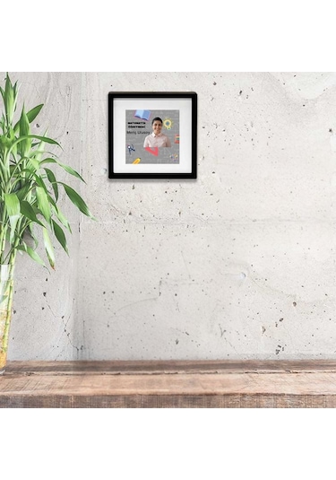 Matematik Öğretmelerine Özel Resimli Yapışkanlı Sök Tak Paspartulu Pola Çerçeve 1 Adet