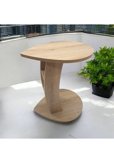 Yağmur Yan Sehpa-a.ceviz Açık Ceviz