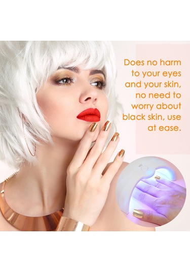 Uv Led Tırnak Lambası Jel Lehçe Tırnak Kurutucu Tırnak Tutkal Kür Lambası Tırnak Uv Işık Led Terapi Işık Tırnak Sanat Araçları