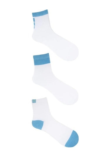 The Socks Company 978p 3 Çift Pamuk Kadın Tenis Çorap Çok Renkli