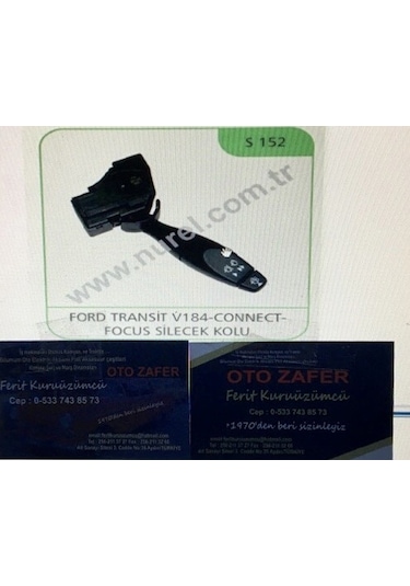 Nurel S152 Ford Transit V184-connect-focus Silecek Kolu Su Atma