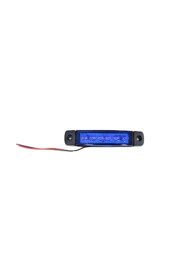 10 Adet Mavi Parmak Lamba 6 Led 12v 24v