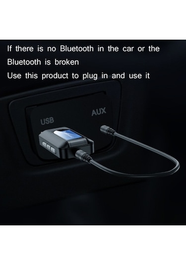 Didadodo T11 2'si 1 Arada Usb Bluetooth 5.0 Adaptör, Lcd Siyah, Kullanışlı Kısayol