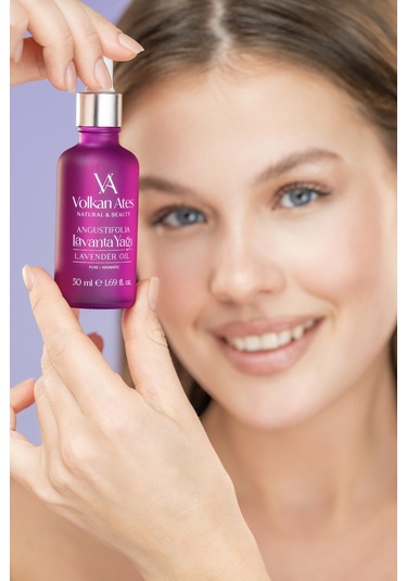 Volkan Ates Natural & Beauty Lavandula Angustifolia Saf Lavanta Yağı Cam Damlalıklı 50 ML
