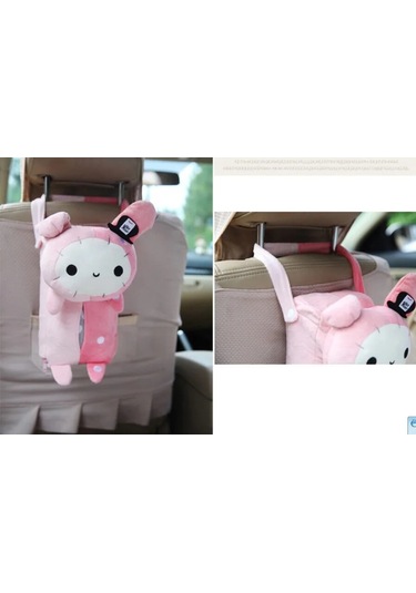 White-1pc Varış Sevimli Hayvan Ev Ofis Araba Doku Kutusu Konteyner Havlu Peçete Kağıtları Çanta Tutucu Kutusu Kasa Kılıfı C 0015