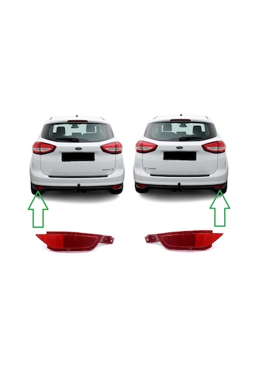 Ford C-Max Arka Tampon Reflektör Takımı Sağ-Sol 2011/2018