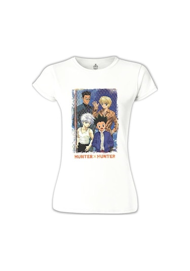 Hunter X Hunter Beyaz Kadın Tshirt 001