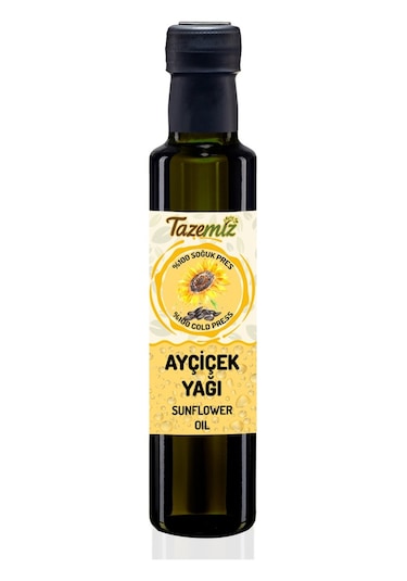 Tazemiz Soğuk Sıkım Ayçiçek Yağı 250 ML