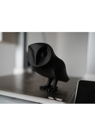 Siyah Baykuş 14cm Dekoratif Obje Hediyelik Eşya Masa Ev Dekorasyon