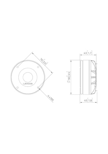 Lavoce Df10.142lk 1" Compression Driver