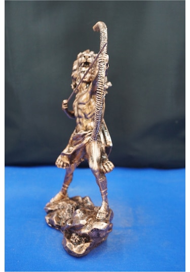 Herkül Antik Yunan Kahramanı Heykeli- 27 Cm Herakles Biblo Ev Ofis Hediyelik Bakır